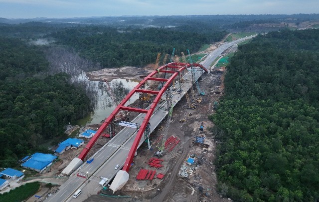 Waskita (WSKT) Bangun Jembatan Dirgahayu IKN, Begini Progresnya (Foto: MNC Media)