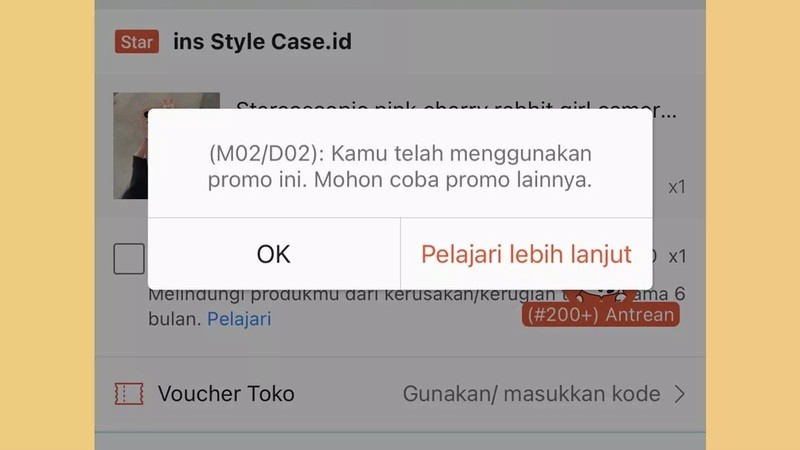 Cara Mengatasi Shopee Tidak Bisa Checkout M02, Cermati Penyebabnya. (Foto: MNC Media)