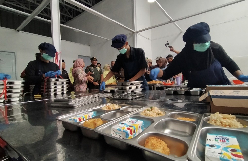 Intip Dapur Umum Makan Bergizi Gratis di Kabupaten Indramayu (FOTO:Dok Ist)