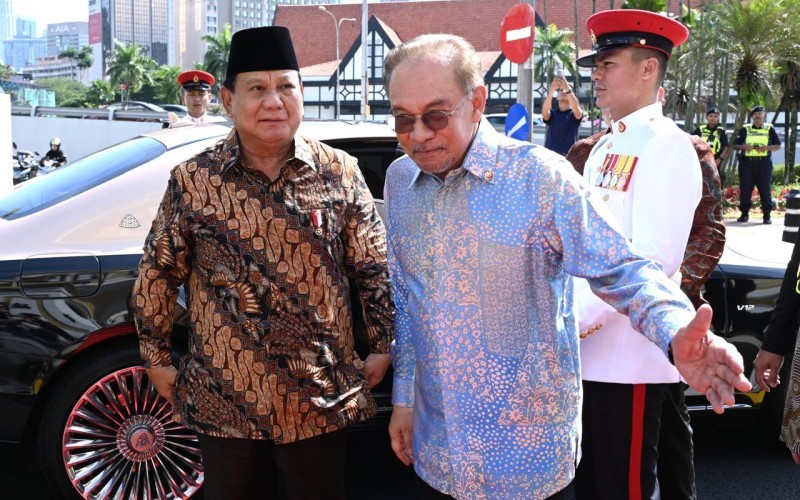 Santap Siang Bersama, Prabowo dan Anwar Ibrahim Ingin RI dan Malaysia Semakin Maju. (Foto: Biro Pers Setpres)