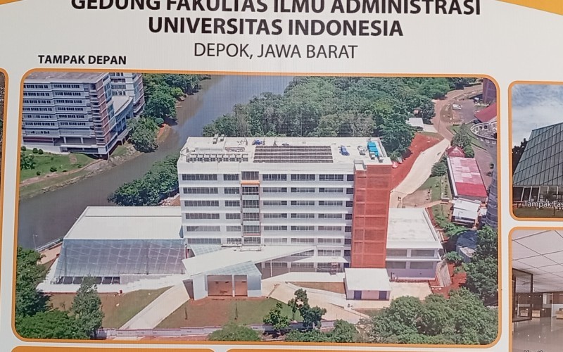 Pembangunan Gedung Fakultas Ilmu Administrasi Universitas Indonesia (FIA UI) menelan anggaran Rp126 miliar.