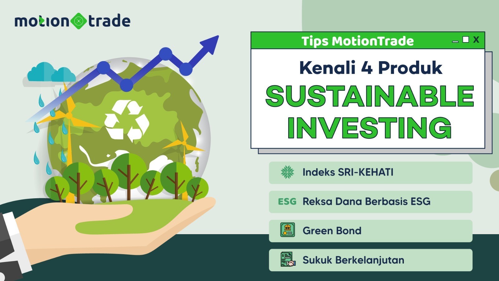 Ingin Cuan? Simak Tips MotionTrade Terkait Empat Produk Sustainable Investing. (Foto: MNC Media)