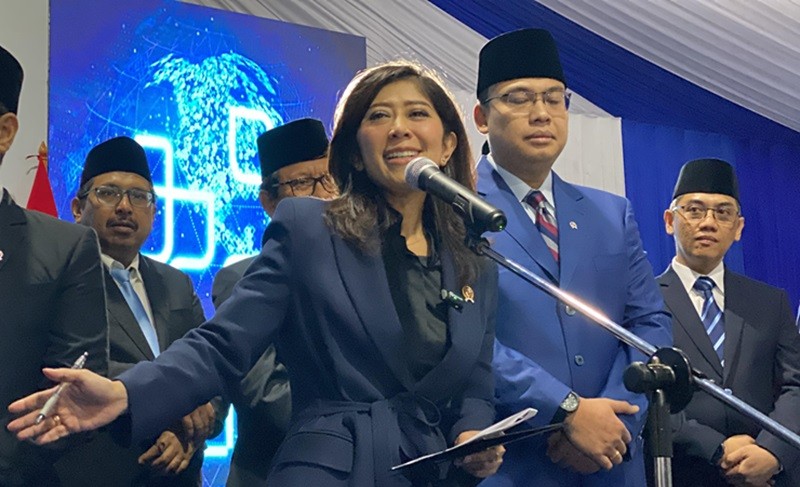 Meutya Hafid Bakal Telusuri Aplikasi Berburu Uang Koin Jagat (foto danandaya)