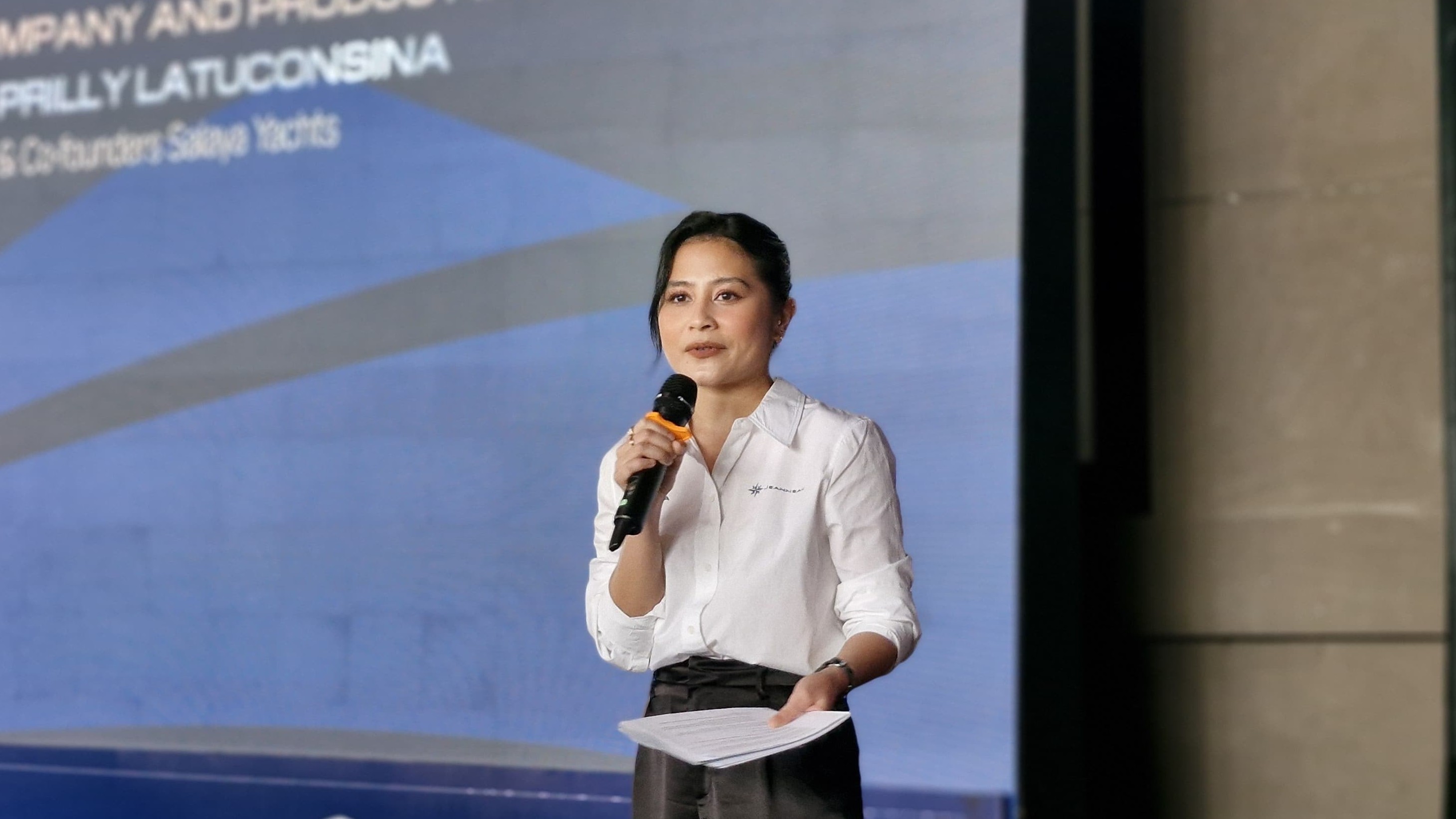 Luncurkan Salaya Yacht Bersama Kevin Sanjaya, Prilly Latuconsina Ingin Majukan Pariwisata RI. (Foto Annastasya/MPI)