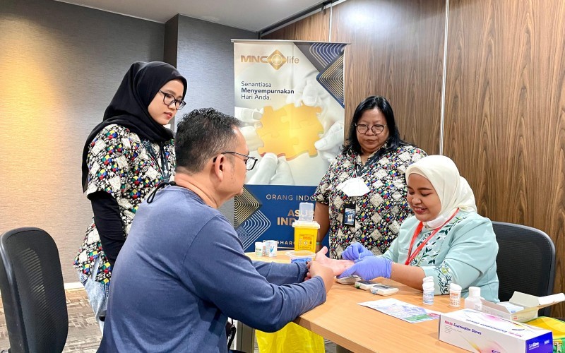 MNC Life menggelar pemeriksaan kesehatan gratis bagi karyawan MNC Group.