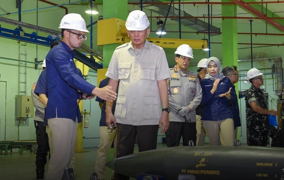 Menhan Tinjau Pabrik Pindad di Malang, Dorong Penguatan Industri Pertahanan RI. (Foto: Avirista/MNC Media)