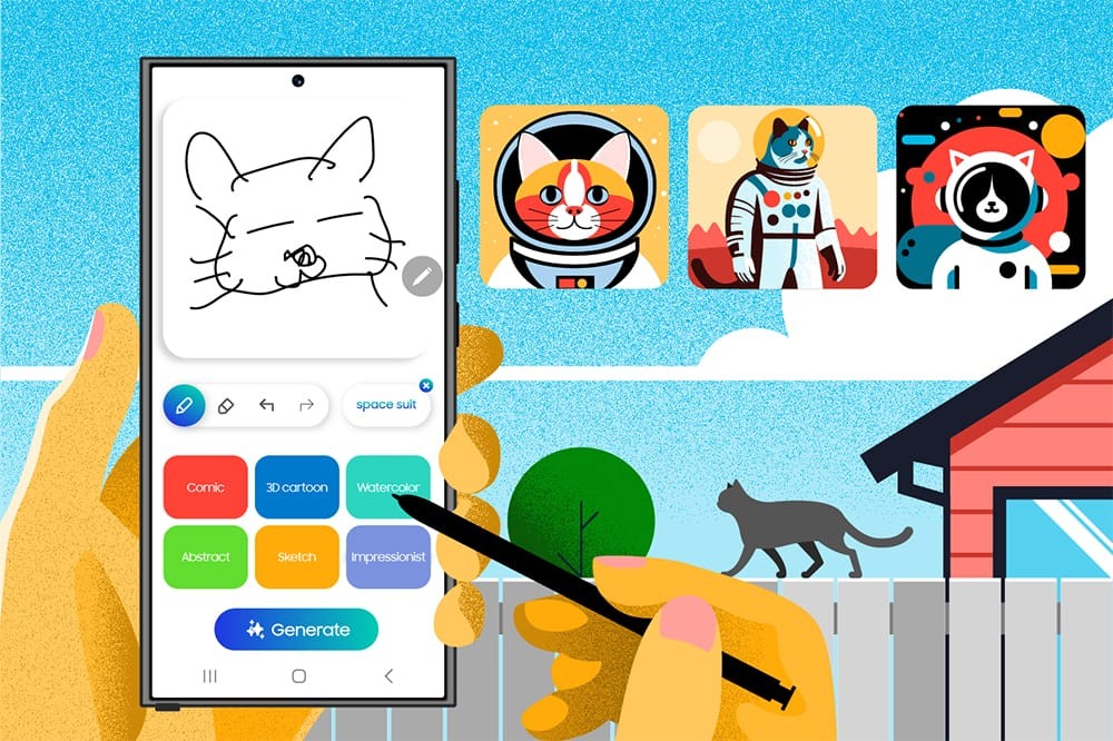 Gambar Makin Kreatif dengan Sketch to Image Samsung S Ultra Series, Begini Cara Pakainya (foto: MNC media)