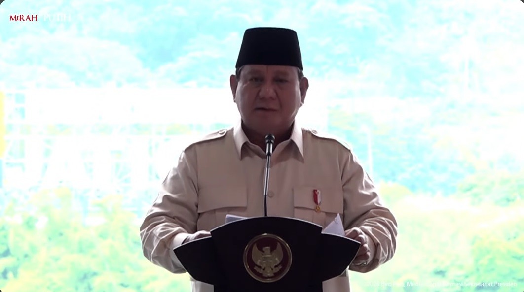 Prabowo: RI Jadi Negara Paling Maju di Bidang Transformasi Energi. (Foto Tangkapan Layar YouTube Setpres)