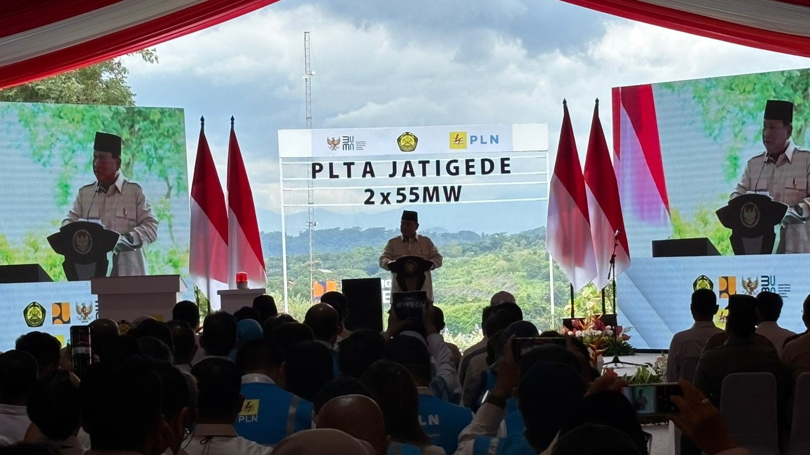 37 Mega Proyek Kelistrikan Diresmikan Prabowo, Nilainya Tembus Rp72 Triliun. (Foto Suparjo/MPI)