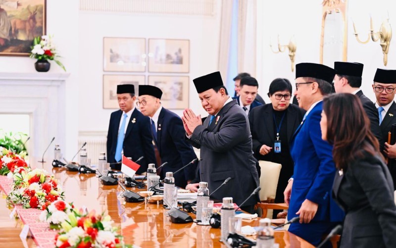 Presiden Prabowo Subianto mengajak investor India untuk berinvestasi dalam pembangunan infrastruktur di Indonesia. (Foto: Dok. Setkab)