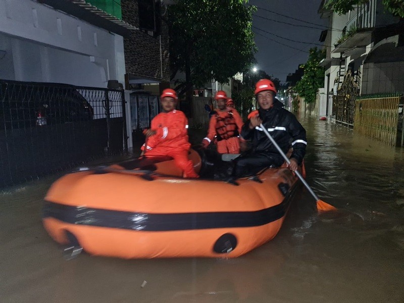 52 RT dan 22 Ruas Jalan di Jakarta Terendam Banjir, Berikut Lokasinya (foto bpbd dki)