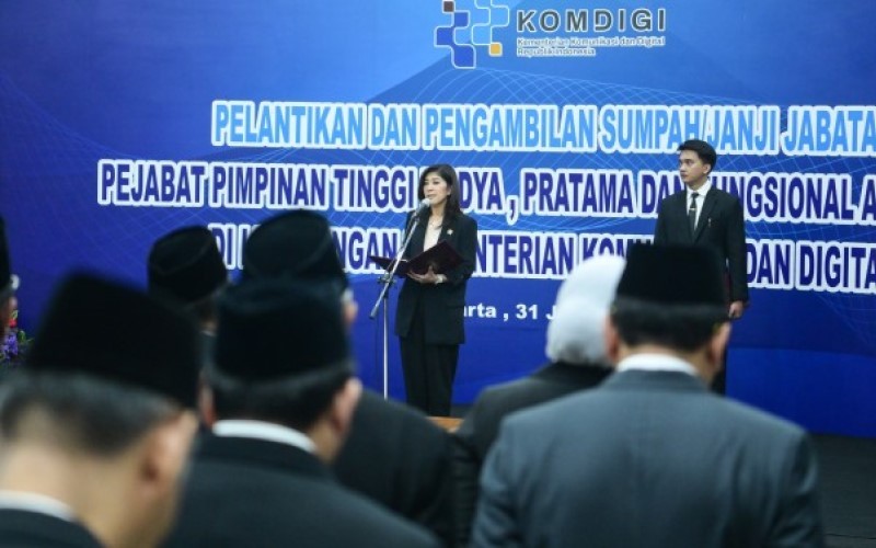 Menteri Komunikasi dan Digital (Menkomdigi), Meutya Hafid melakukan perombakan besar-besaran di instansi yang dipimpinnya. (Foto: Dok. Kemkomdigi)