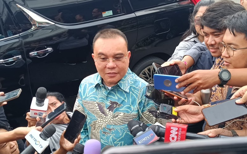 Wakil Ketua DPR RI Sufmi Dasco Ahmad menghadap Presiden Prabowo Subianto di Istana Kepresidenan, Jakarta, Selasa (4/2/2025).