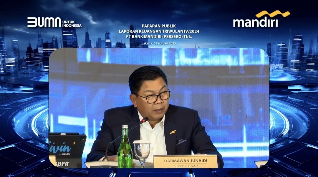 Penyaluran Kredit Mandiri (BMRI) Tembus Rp1.670,55 Triliun Sepanjang 2024 (FOTO:MNC Media)