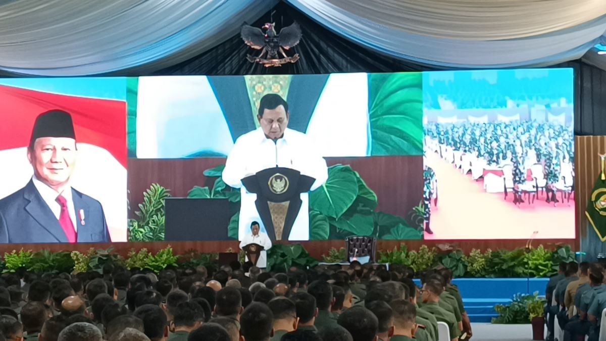 Prabowo Beri Arahan Komandan TNI, Tekankan Pentingnya Perlindungan Bagi Negara Merdeka. (Foto: Raka/MNC Media)