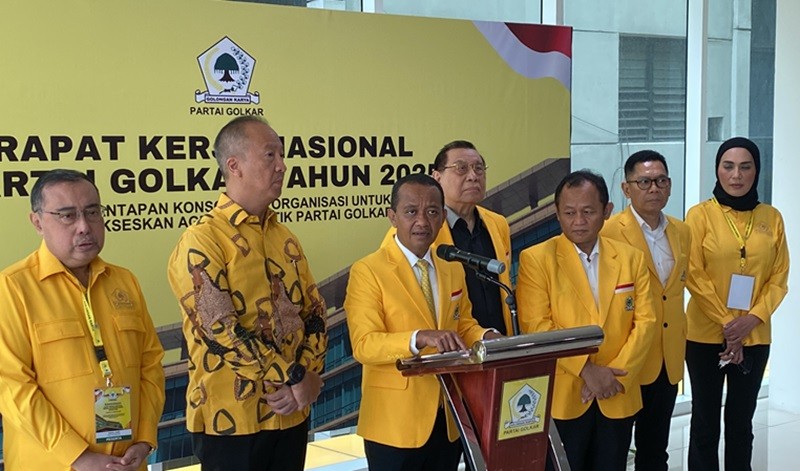 Bahlil Sebut Reshuffle Kabinet Hak Prerogratif Presiden (foto riyan rizki)