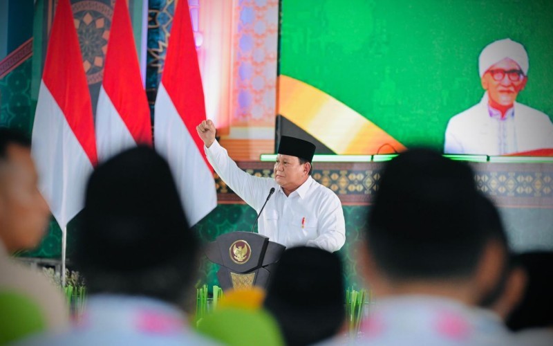 Presiden Prabowo Subianto buka suara soal keputusannya melakukan penghematan APBN secara besar-besaran. (Foto: MNC Media)