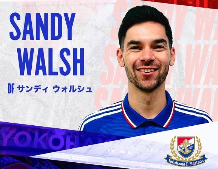 Bek Timnas Indonesia, Sandy Walsh, resmi bergabung klub Liga Jepang, Yokohama Marinos. (foto: Instagram)