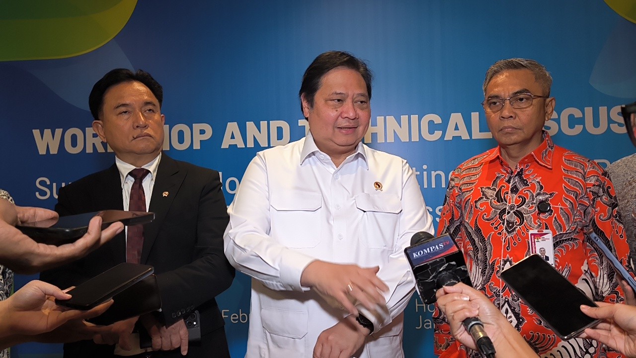 Airlangga Sebut Jika RI Gabung OECD, Ekonomi Bisa Tumbuh hingga 8 Persen. (Foto Riana Rizkia/MPI)