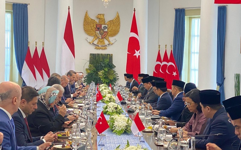 Presiden Prabowo Subianto dan Presiden Turki Recep Tayyib Erdogan membahas mengenai konflik Palestina dan Ukraina.