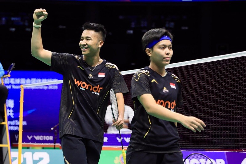 Tim bulu tangkis Indonesia mengukir sejarah di Badminton Asia Mixed Team Championship (BAMTC) 2025. (foto: PBSI)