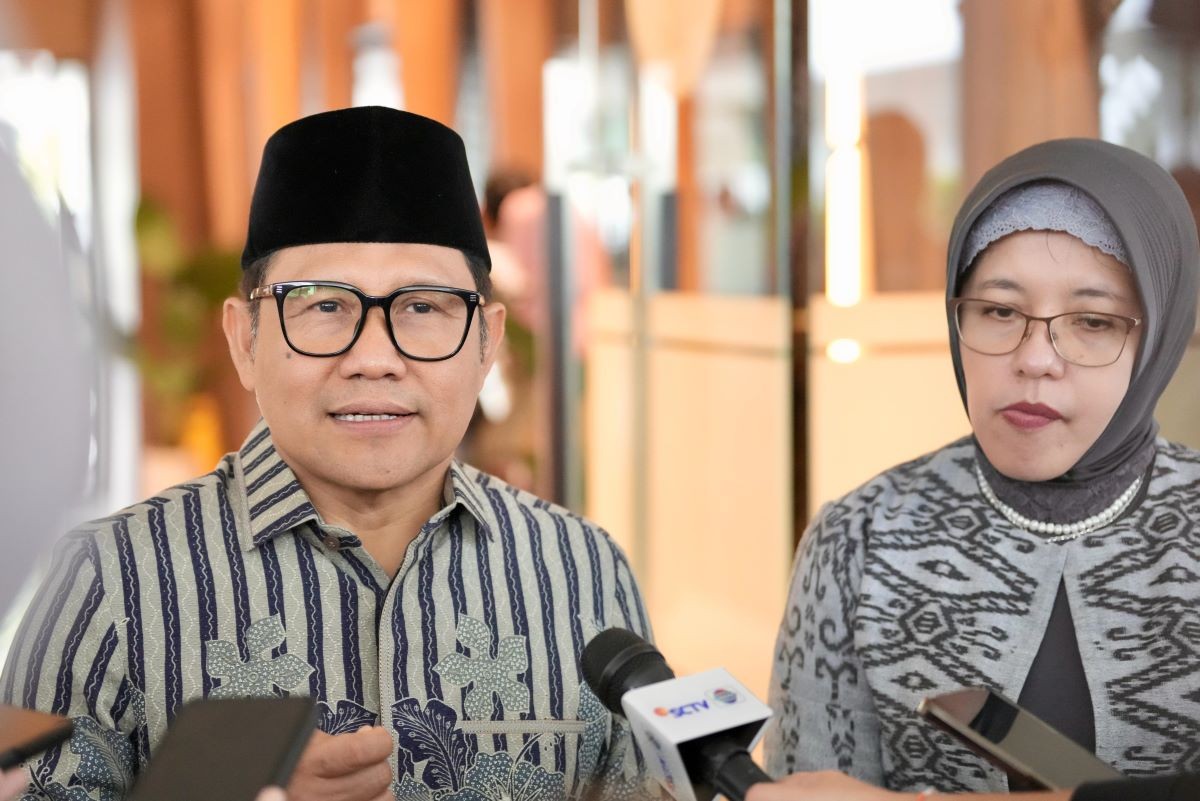 Prabowo Teken Inpres DTSEN, Cak Imin: Data Bansos-Perlinsos Satu Pintu. (Foto: Binti/MNC Media)