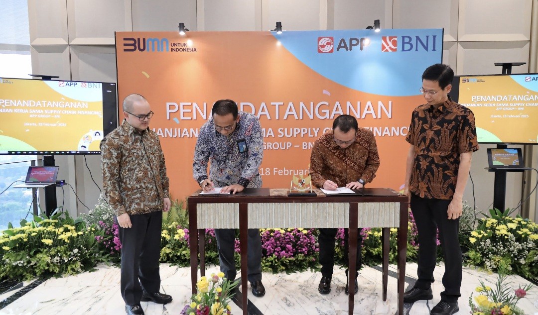 BNI (BBNI) Kucurkan Pembiayaan Supply Chain untuk Mitra APP Group (FOTO:Dok BNI)