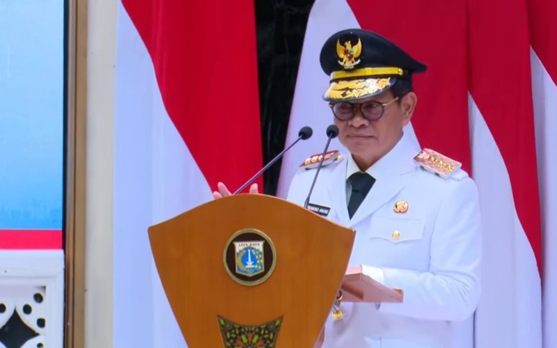 Gubernur DKI Jakarta Pramono Anung memaparkan visi dan program kerja selama lima tahun ke depan untuk memimpin Kota Jakarta. (MNC Media)