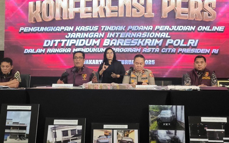 Tersangka Kasus Judi Online Jaringan Internasional Habiskan Rp6 Miliar per Bulan untuk Berjudi