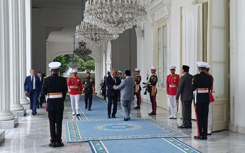 Presiden Prabowo Subianto menanyakan kabar Presiden Rusia Vladimir Putin saat menerima kunjungan Sekretaris Dewan Keamanan Rusia, Sergei К. Shoigu.