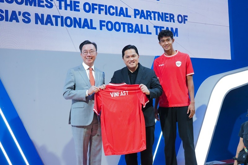 VinFast resmi jadi sponsor Timnas Indonesia, dukung perjalanan ke Piala Dunia 2026. (foto: PSSI)