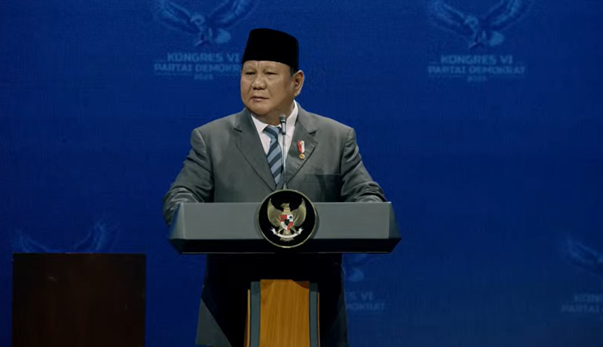 Prabowo Sebut Danantara Bisa Terwujud Berkat Dukungan Presiden Terdahulu. (Foto tangkapan layar)