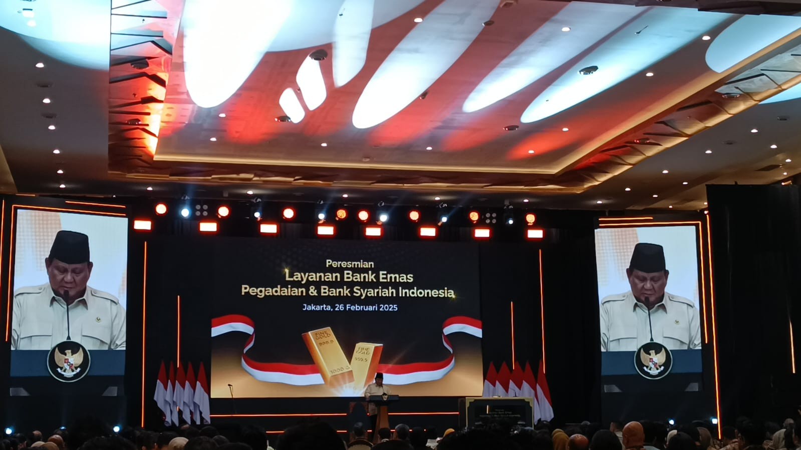 Prabowo Resmi Luncurkan Layanan Bank Emas (FOTO:Dok Ist)