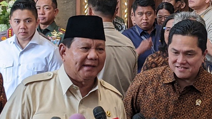 Prabowo soal Korupsi Minyak Mentah Pertamina: Lagi Diurus, Kami akan Bersihkan. (Foto Raka Dwi/MPI)