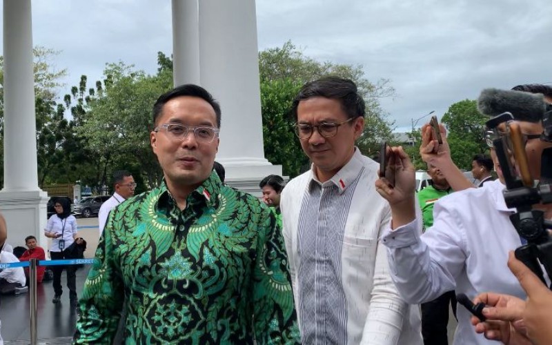 Petinggi Gojek atau  CEO GoTo, Patrick Waluyo menghadap Presiden Prabowo di Istana (Binti Mufarida/MPI)