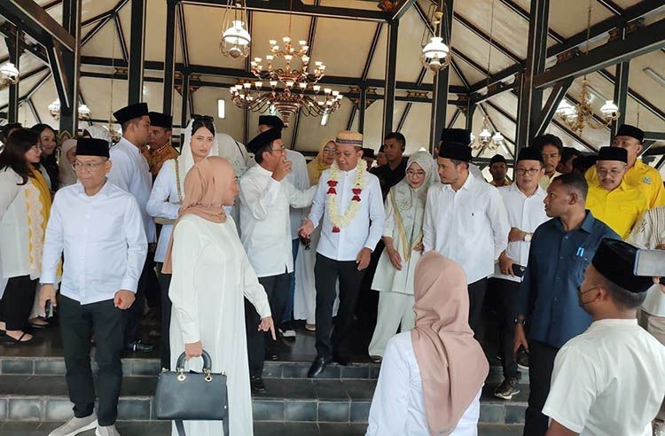 Safari Ramadan ke Purworejo, Bahlil Tegaskan Kualitas BBM Pertamina Sesuai Standar. (Foto: Kuntadi/MNC Media)