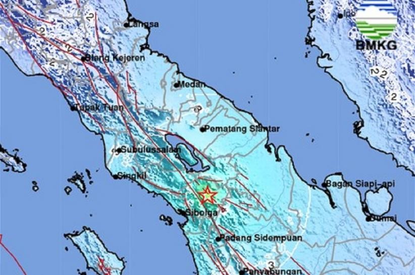 Gempa M5,5 Guncang Tapanuli Utara, BMKG: Picu Tanah Longsor. (Foto: Dok. BMKG)