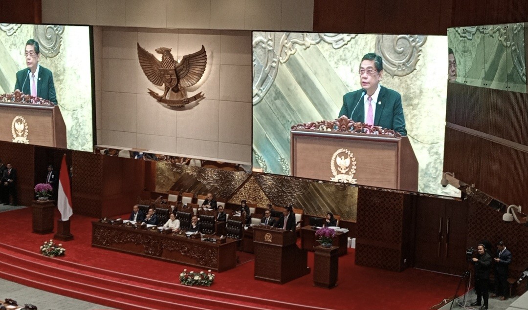 DPR RI Sahkan RUU TNI Jadi Undang-Undang (FOTO:MNC Media)