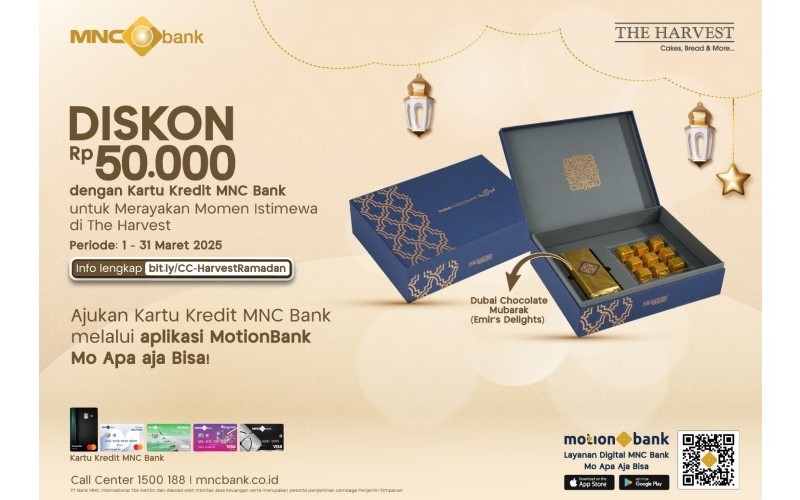 MNC Bank menyajikan promo istimewa untuk kamu dalam memenuhi kebutuhan berbagi hampers. (Foto: MNC Media)