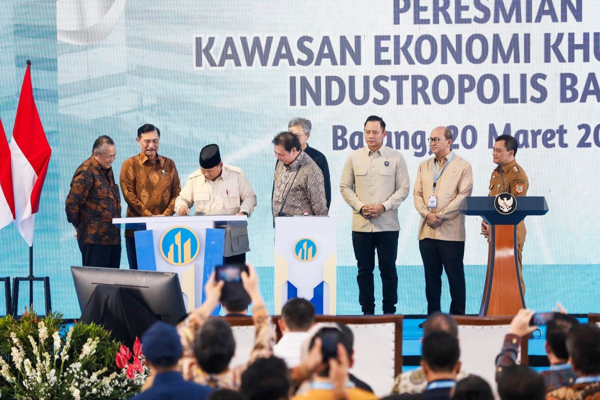 KEK Industropolis Batang Diresmikan, Prabowo Optimistis Serap Puluhan Ribu Tenaga Kerja Baru. Foto: MNC Media.