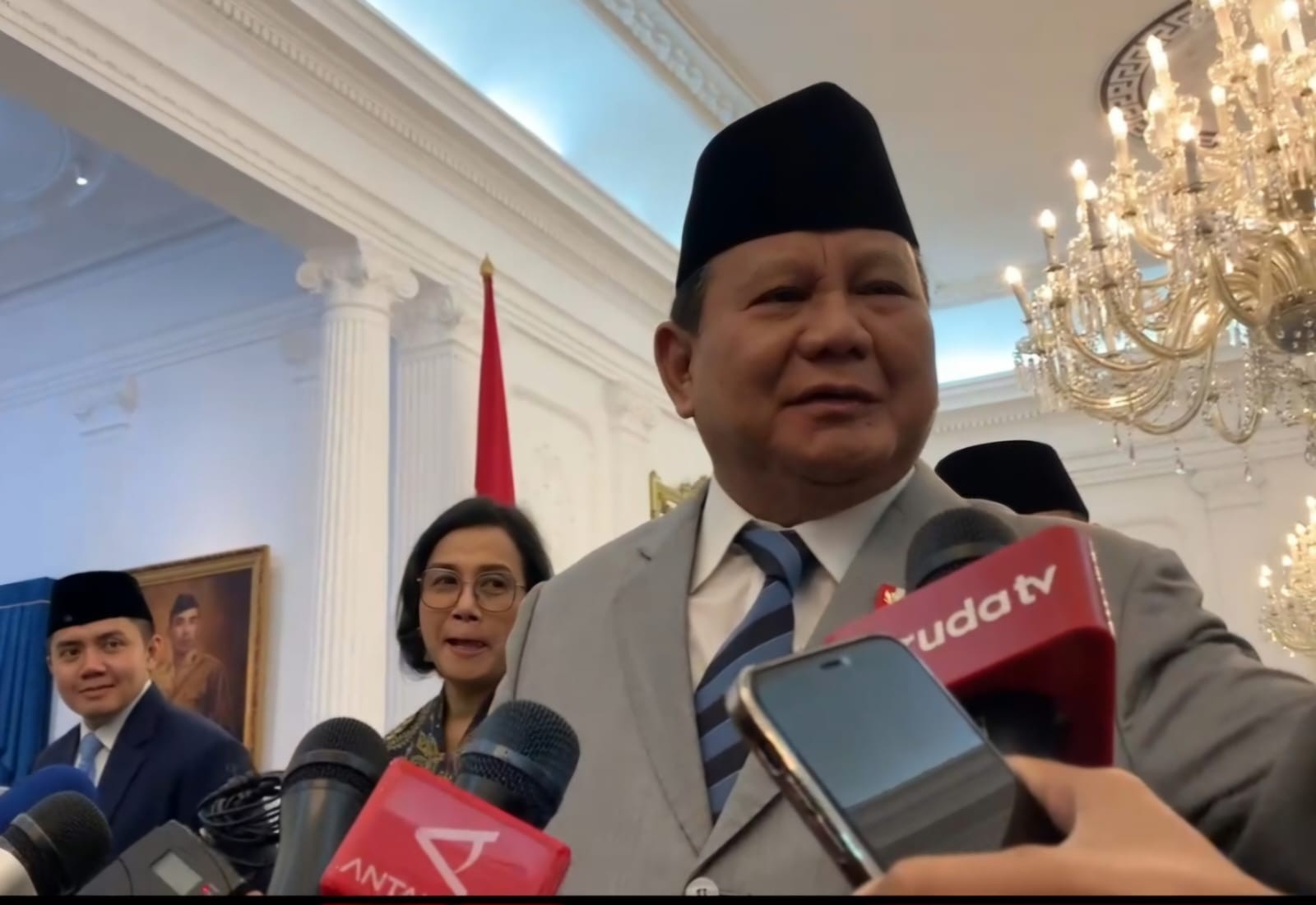 Prabowo Bakal Nonton Langsung di GBK, Doakan Timnas Indonesia Menang. (Foto: Binti/MNC Media)