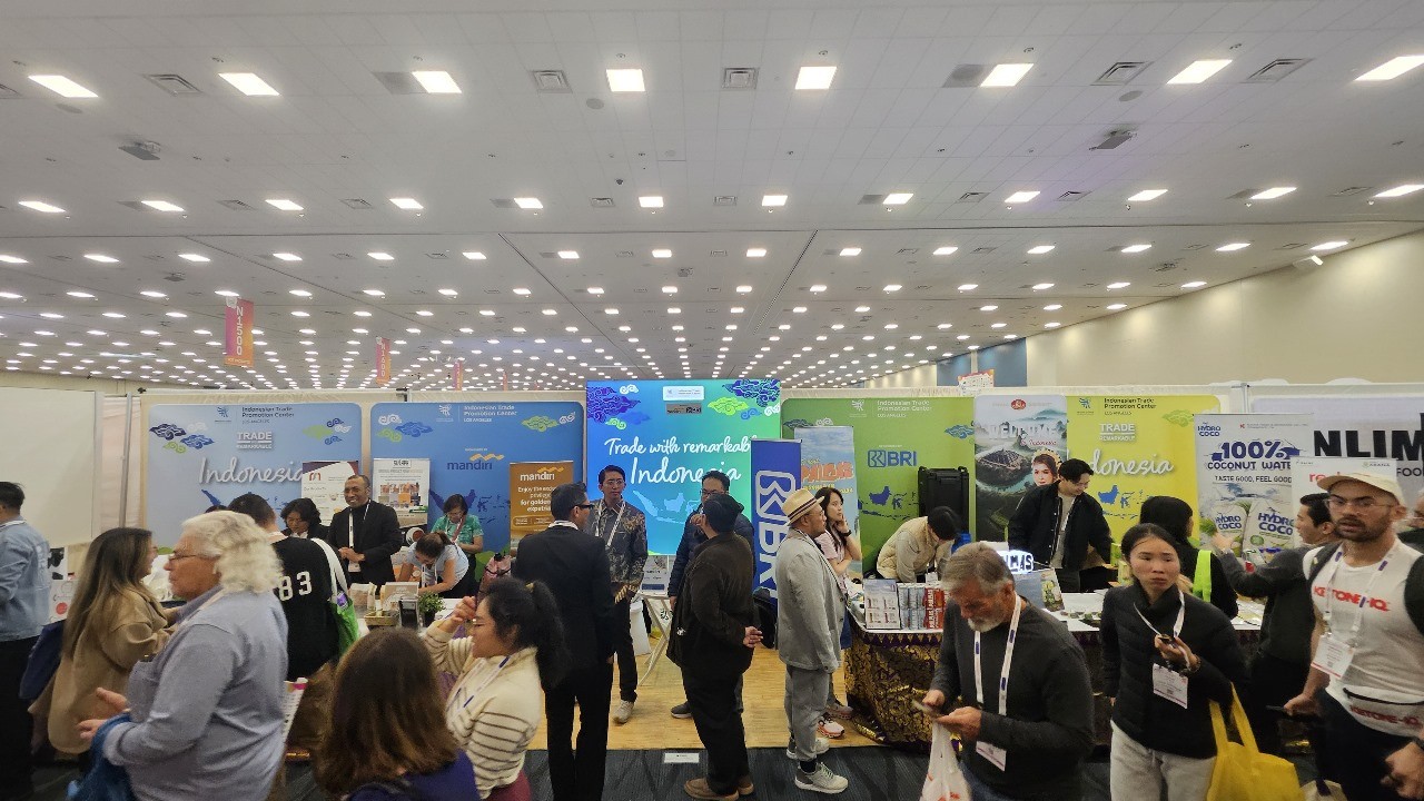 UMKM Binaan BRI Tembus Pasar Global, Ikuti Pameran Natural Product Expo West 2025 di Los Angeles. Foto: MNC Media.