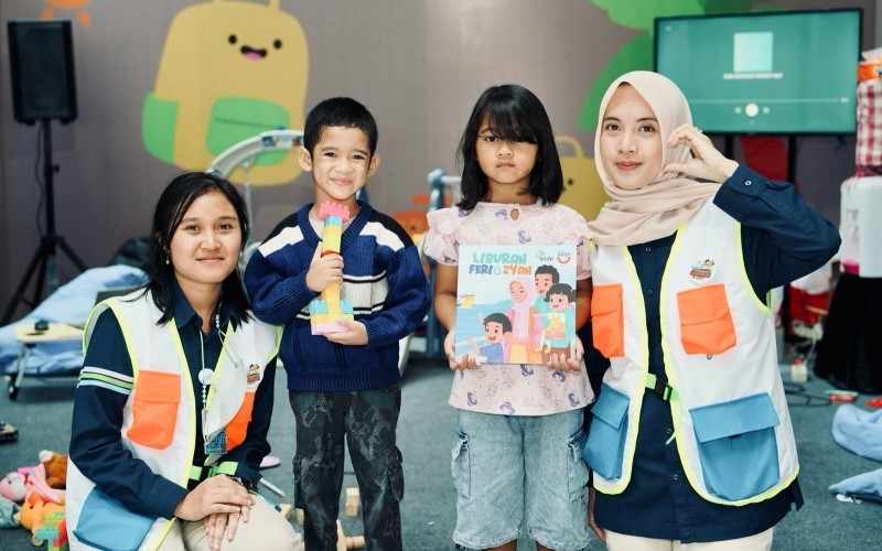 PT ASDP Indonesia Ferry (Persero) menghadirkan inisiatif baru dengan menyediakan ruang bermain anak di Pelabuhan Merak. (Foto: Dok. ASDP)
