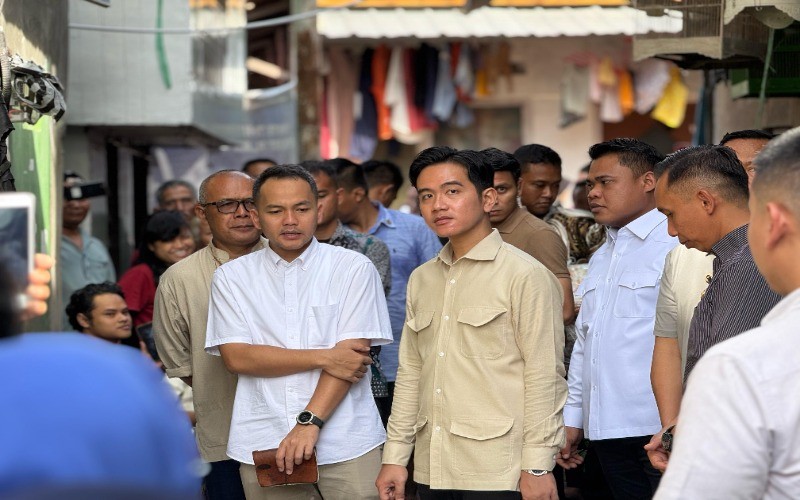 Gibran Sapa Warga Solo di Momen Idulfitri 2025. (Foto: MNC Media)