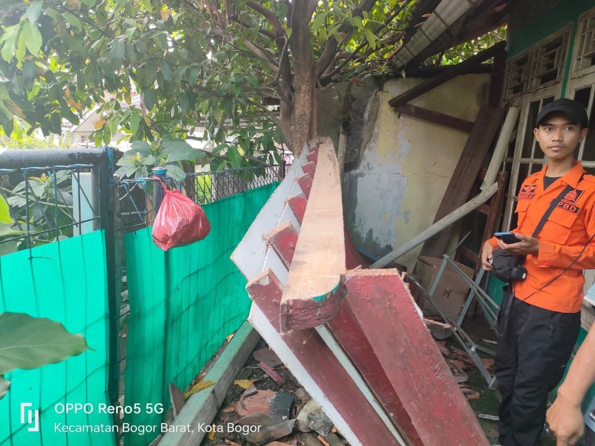 35 Unit Rumah Rusak Akibat Gempa M4,1 di Bogor. (Foto: Dok. BNPB)