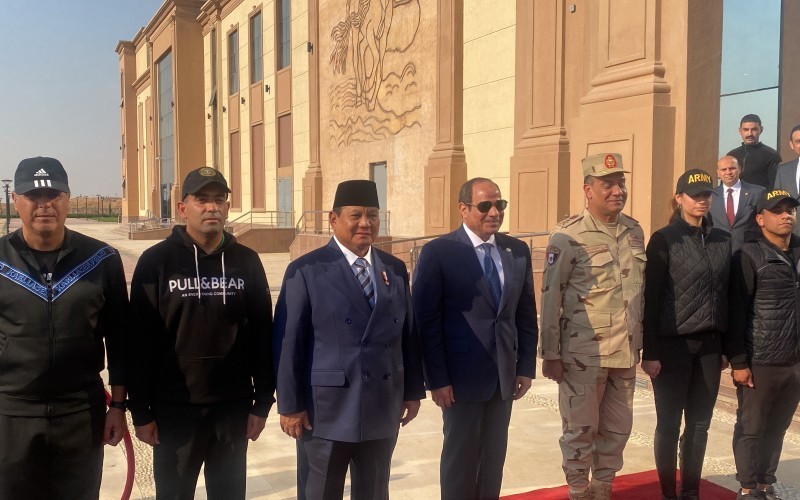 Potret Prabowo dan Presiden El-Sisi Mendadak Kunjungi Akmil Mesir hingga Pacuan Kuda