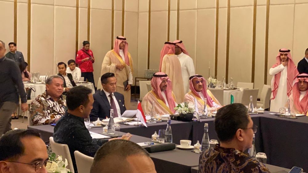 Bertemu Menteri Arab Saudi, Kadin Soroti Penguatan Kerja Sama Industri Halal. Foto: MNC Media.