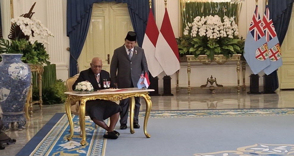Prabowo Terima Kunjungan Resmi PM Fiji di Istana Merdeka (FOTO:Biro Pers Sekretaris Presiden)