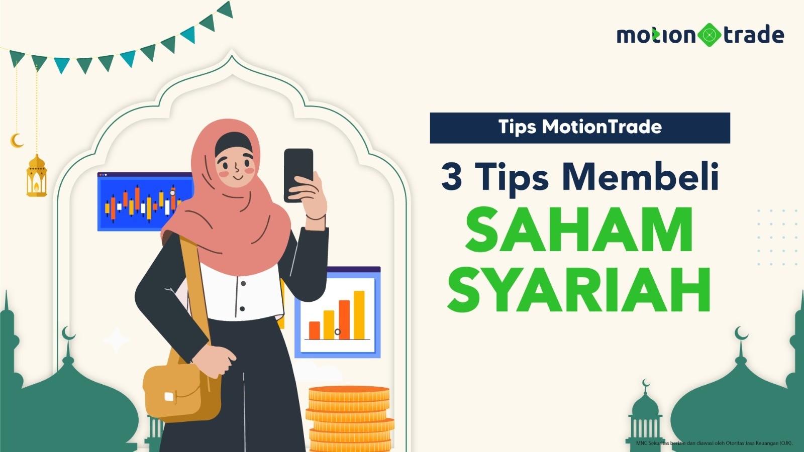 Mau Cuan Halal? Simak Tiga Tips Aman Pilih Saham Syariah Versi MotionTrade (Foto; inews media Group)