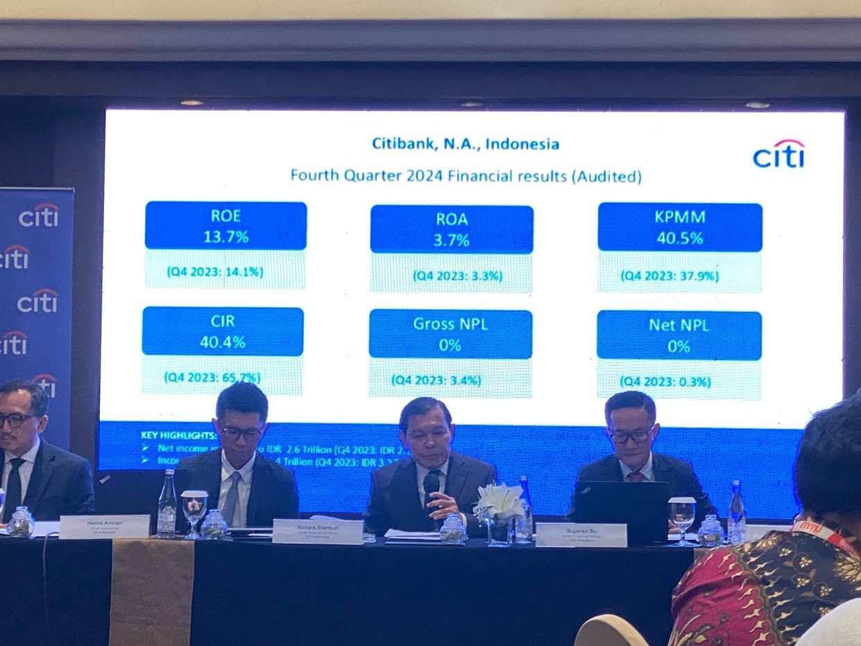 Citi Indonesia (Citibank) Raih Laba Rp2,6 Triliun pada 2024, Ini Pendorongnya. (Foto Anggie/MPI)